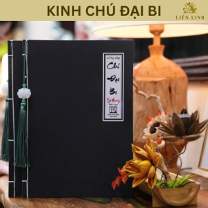 Sổ Tay Chép Kinh Chú Đại Bi In Mờ – Giấy Cao Cấp A4, Giấy Cơ Nhật Bản – Tặng 1 Bút và 2 Lõi Mực | Liên Linh